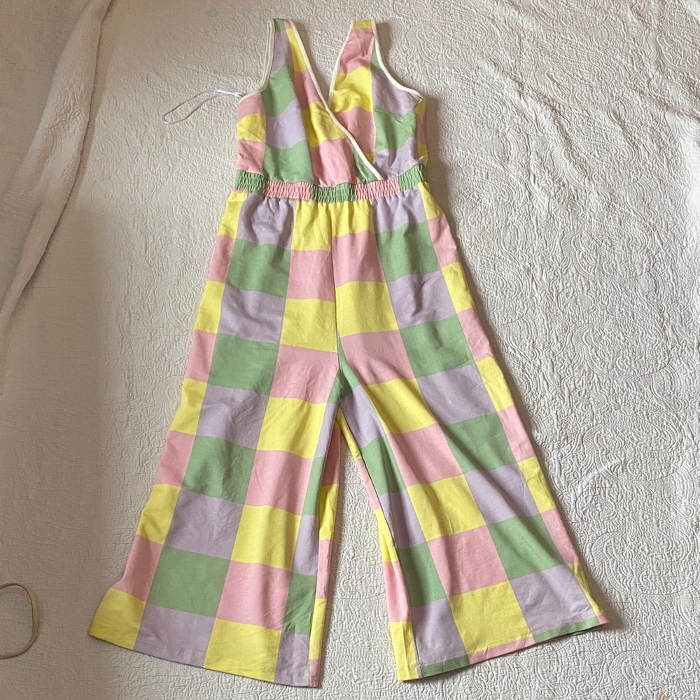 Hell Bunny Soft Pastel Plaid Dress size small
